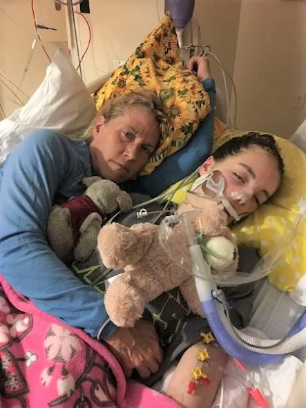 Barb and Molly on life support at hospital