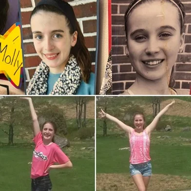 Gracie and Molly when each was in 7th grade